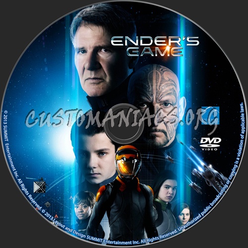 Ender's Game dvd label