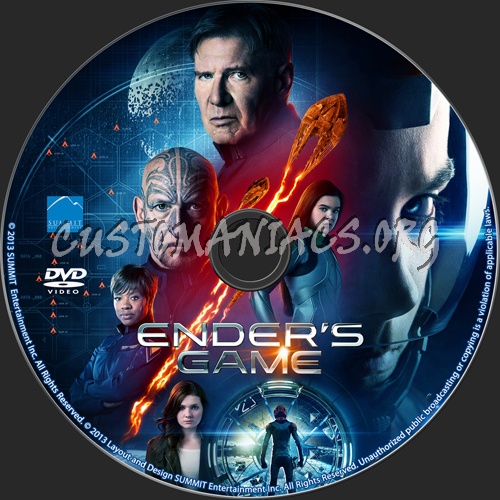 Ender's Game dvd label
