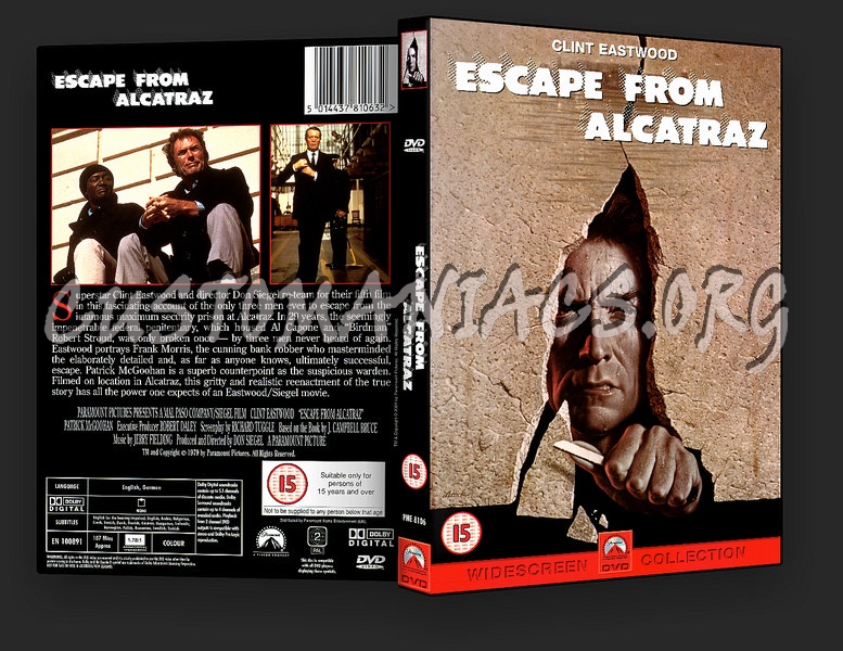 Escape From Alcatraz dvd cover