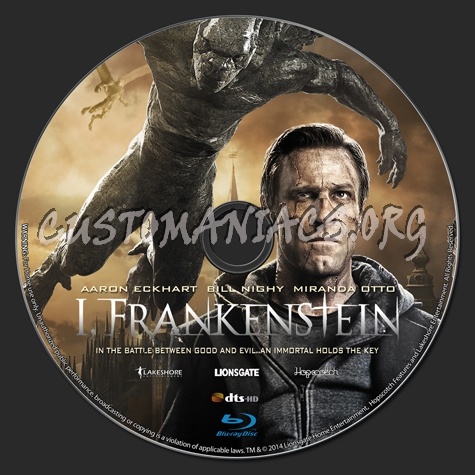 I, Frankenstein blu-ray label
