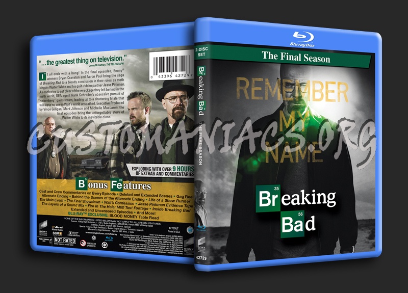 Breaking Bad Season 5 Part 2 blu-ray cover