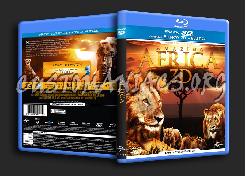 Amazing Africa 3D blu-ray cover
