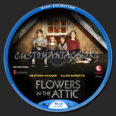 Flowers in the Attic (2014) blu-ray label