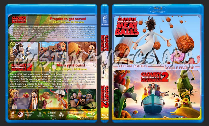 Cloudy with a Chance of Meatballs Double Feature blu-ray cover
