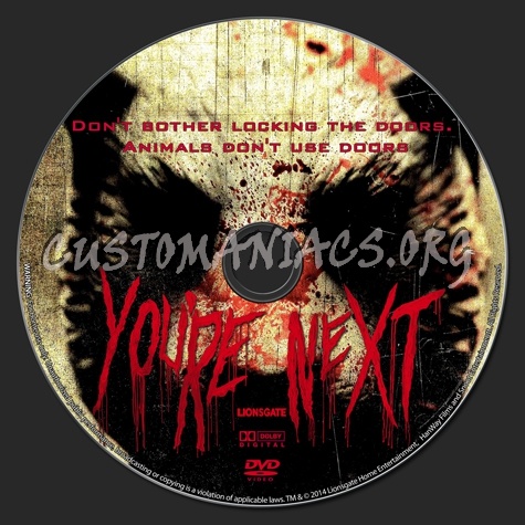 You're Next 2014 dvd label