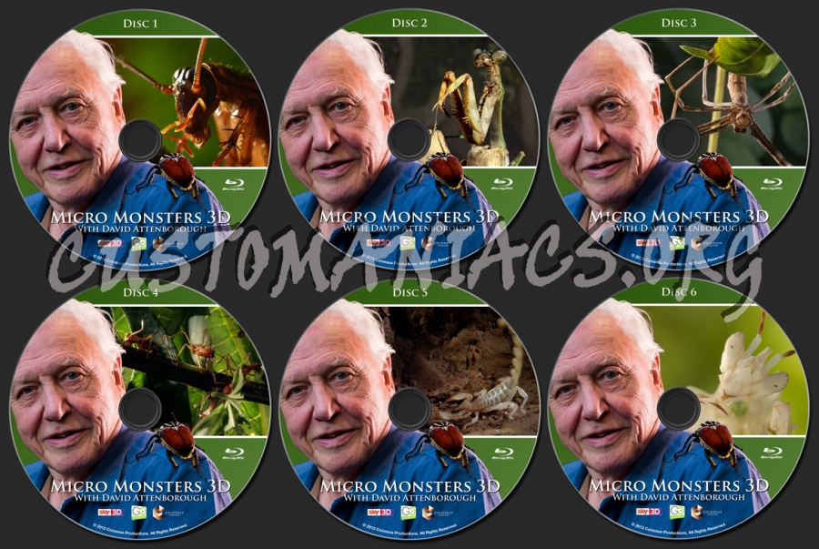 Micro Monsters 3D with David Attenborough blu-ray label