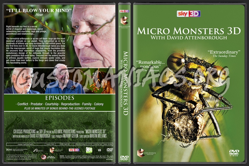 Micro Monsters 3D with David Attenborough dvd cover