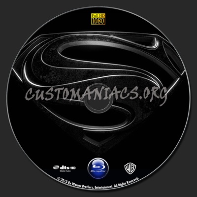 Man of Steel blu-ray label