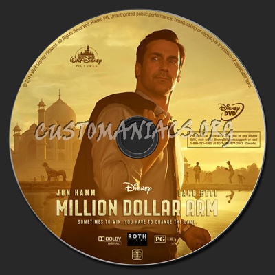 Million Dollar Arm dvd label