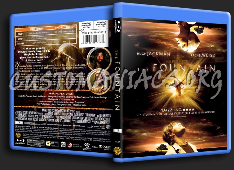 The Fountain blu-ray cover