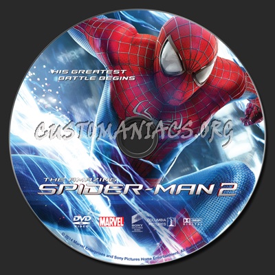 The Amazing Spider-Man 2 dvd label