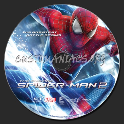 The Amazing Spider-Man 2 blu-ray label