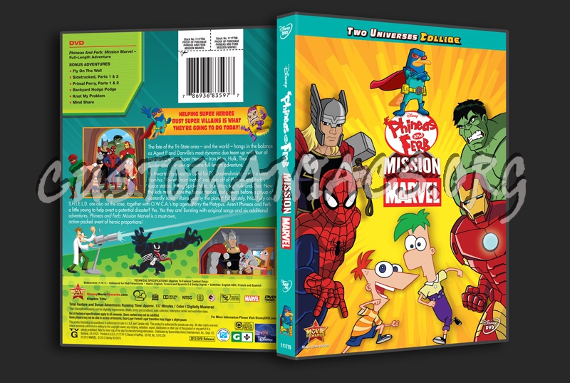 Phineas and Ferb Mission Marvel dvd cover
