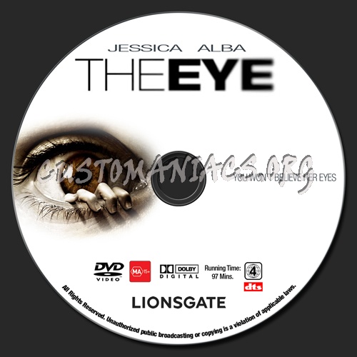 The Eye dvd label