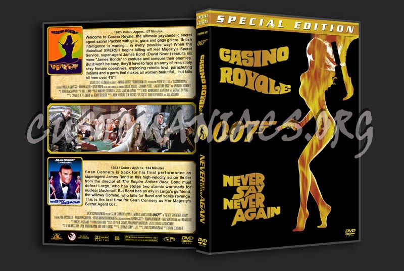 Casino Royale / Never Say Never Again Double Feature dvd cover