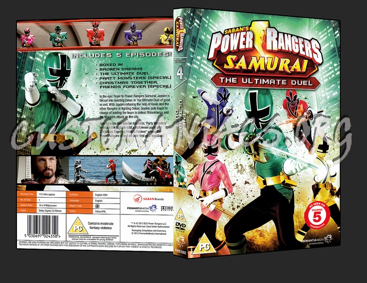 Power Rangers Samurai - The Ultimate Duel - Volume 4 dvd cover