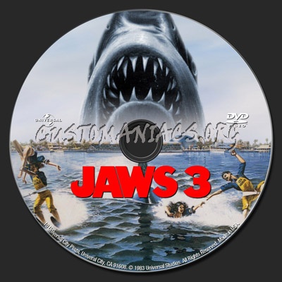 Jaws 3 dvd label