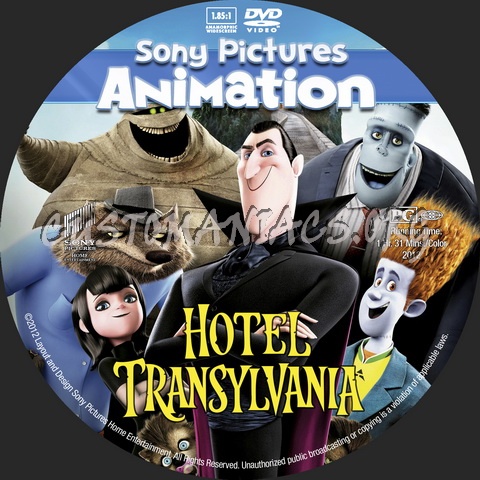 Hotel Transylvania - Animation Collection dvd label