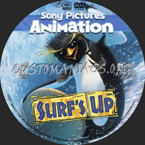 Surf's Up - Animation Collection dvd label