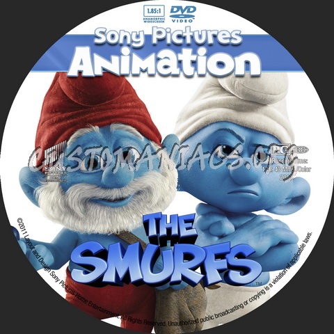 The Smurfs - Animation Collection dvd label