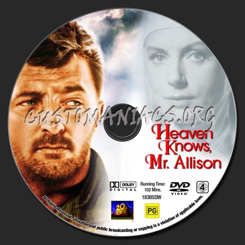 Heaven Knows, Mr. Allison dvd label