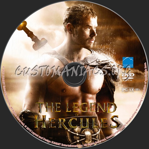 The Legend of Hercules dvd label