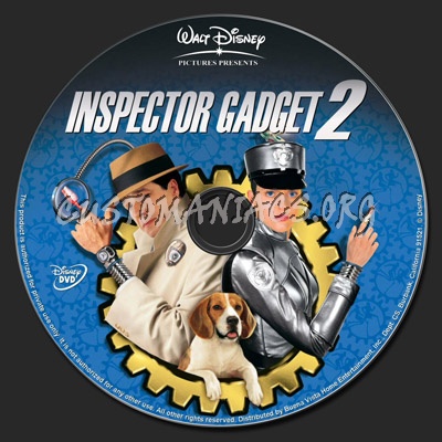Inspector Gadget 2 dvd label
