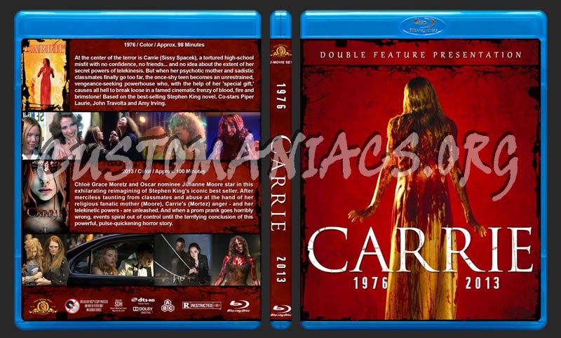 Carrie Double Feature blu-ray cover