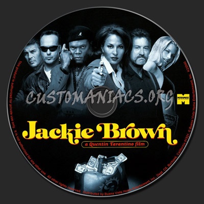Jackie Brown dvd label