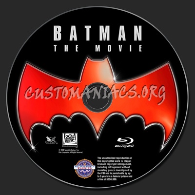Batman The Movie (1966) blu-ray label