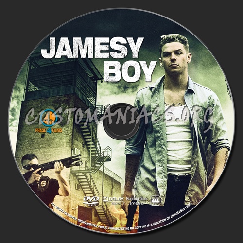 Jamesy Boy dvd label