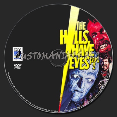 The Hills Have Eyes - Part 2 dvd label