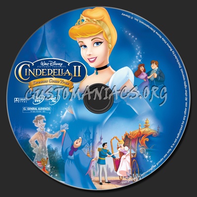 Cinderella II Dreams Come True dvd label