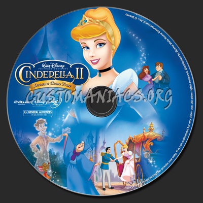 Cinderella II Dreams Come True blu-ray label