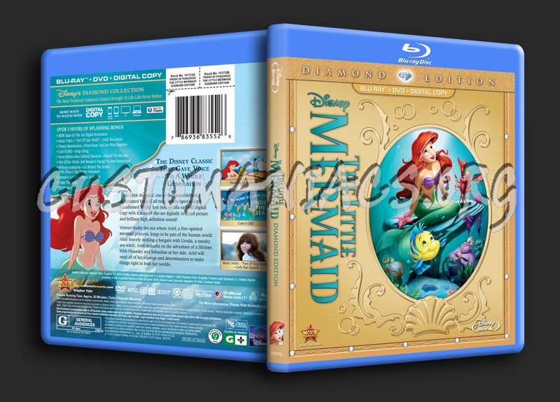 The Little Mermaid blu-ray cover