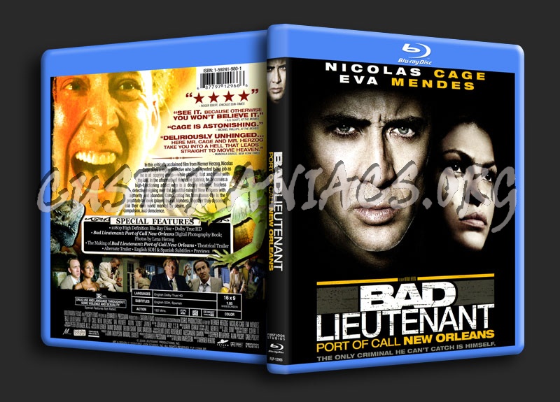 Bad Lieutenant: Port of Call New Orleans blu-ray cover