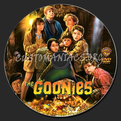 The Goonies dvd label