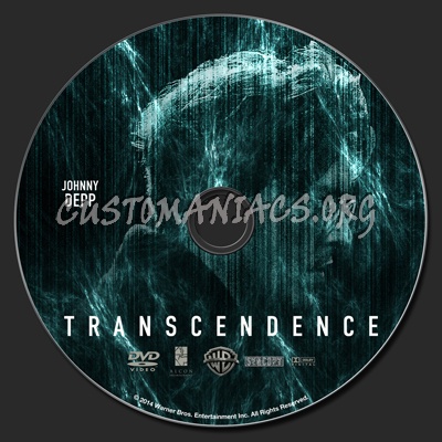 Transcendence (2014) dvd label