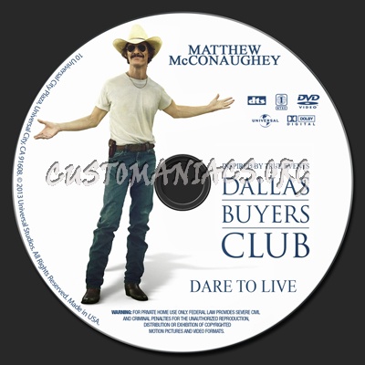 Dallas Buyers Club dvd label