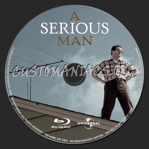 A Serious Man blu-ray label