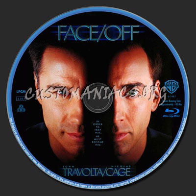 Face/Off blu-ray label