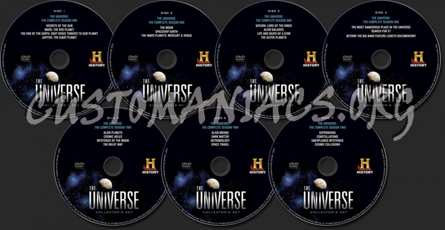 The Universe Collector's Set dvd label