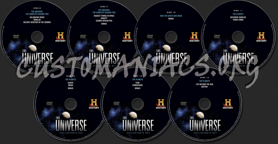 The Universe Collector's Set dvd label