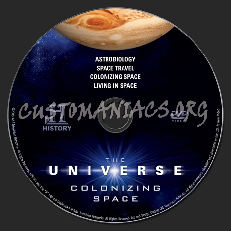 The Universe Colonizing Space dvd label