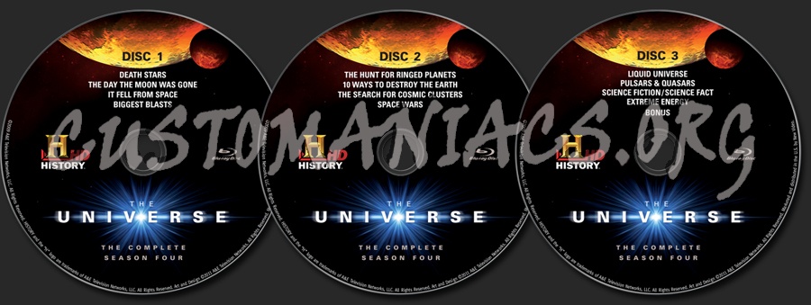 The Universe Season 4 blu-ray label