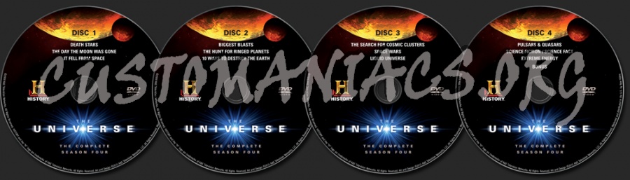 The Universe Season 4 dvd label