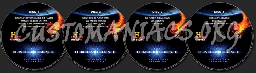 The Universe Season 6 dvd label