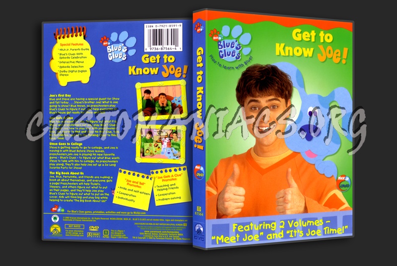 Blues Clues Get To Know Joe dvd cover