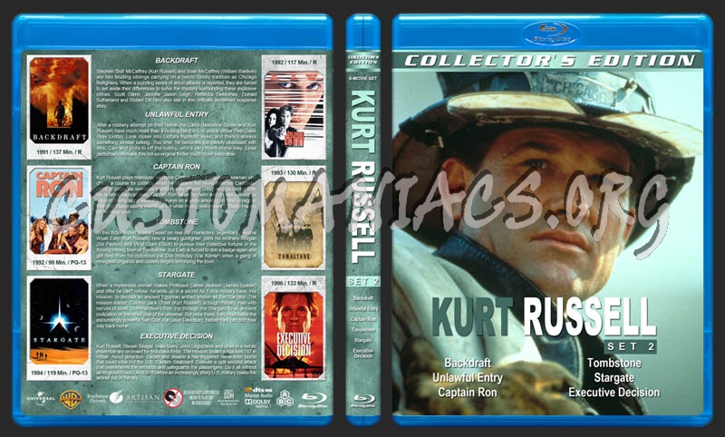 Kurt Russell Collection - Set 2 blu-ray cover