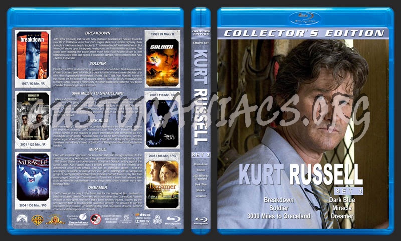 Kurt Russell Collection - Set 3 blu-ray cover